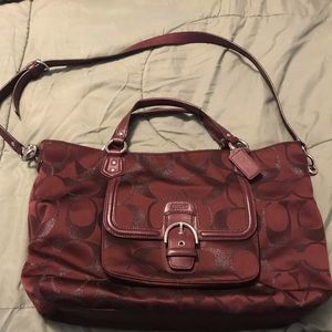 Coach Signature Satchel Tote like new